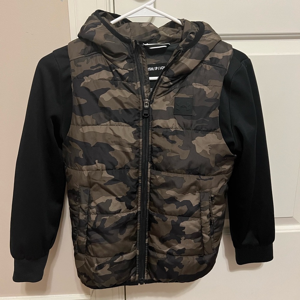 Boys YSM Under Armour Hybrid Hoodie & Vest Jacket